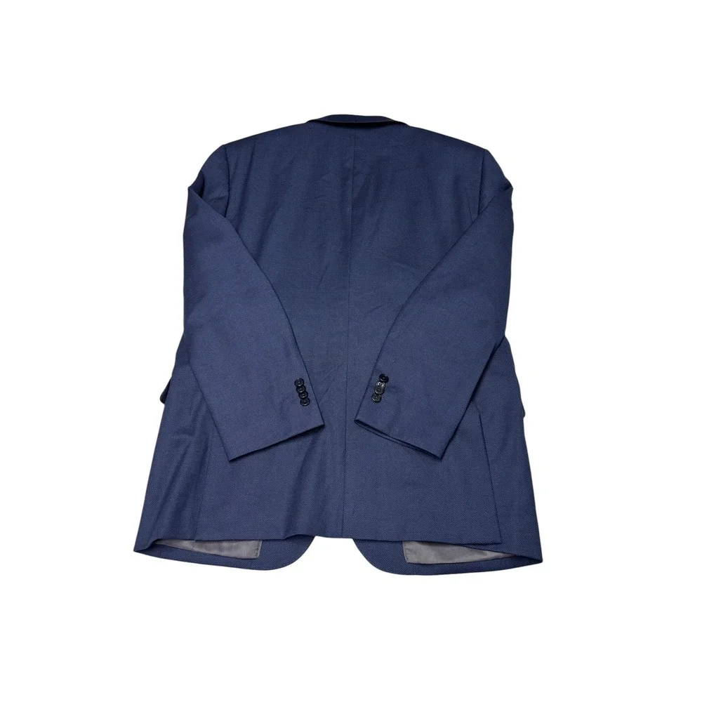 Jos. A. Bank 1905  Navy Blue Birds Eye Wool Blazer Mens 44R